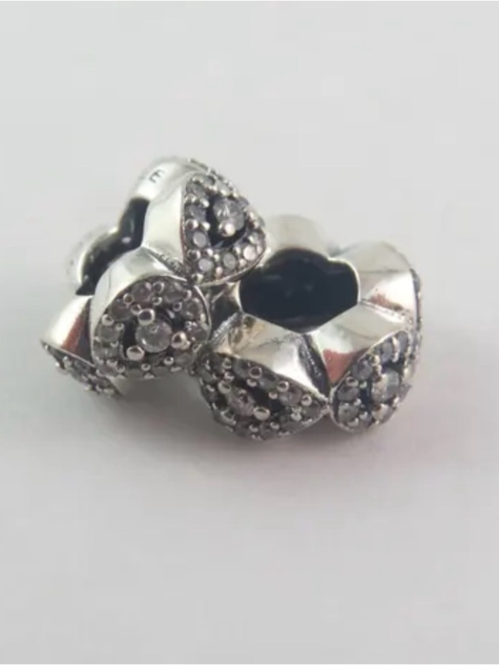 Pandora Sterling Silver My Heart Spacer Bead-Set of 2- $75